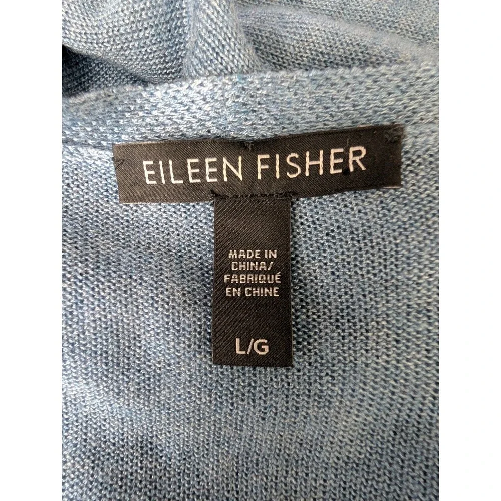 Eileen Fisher Merino Wool Cardigan Sweater Size L